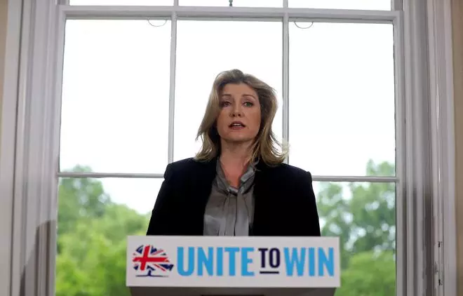 File photo of Britain’s former Defence Secretary Penny Mordaunt