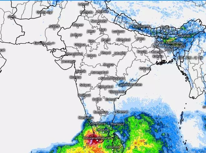 Thunderstorms, lightning and rain will grow further to Coastal Karnataka and most parts of Tamil Nadu by Thursday. 
