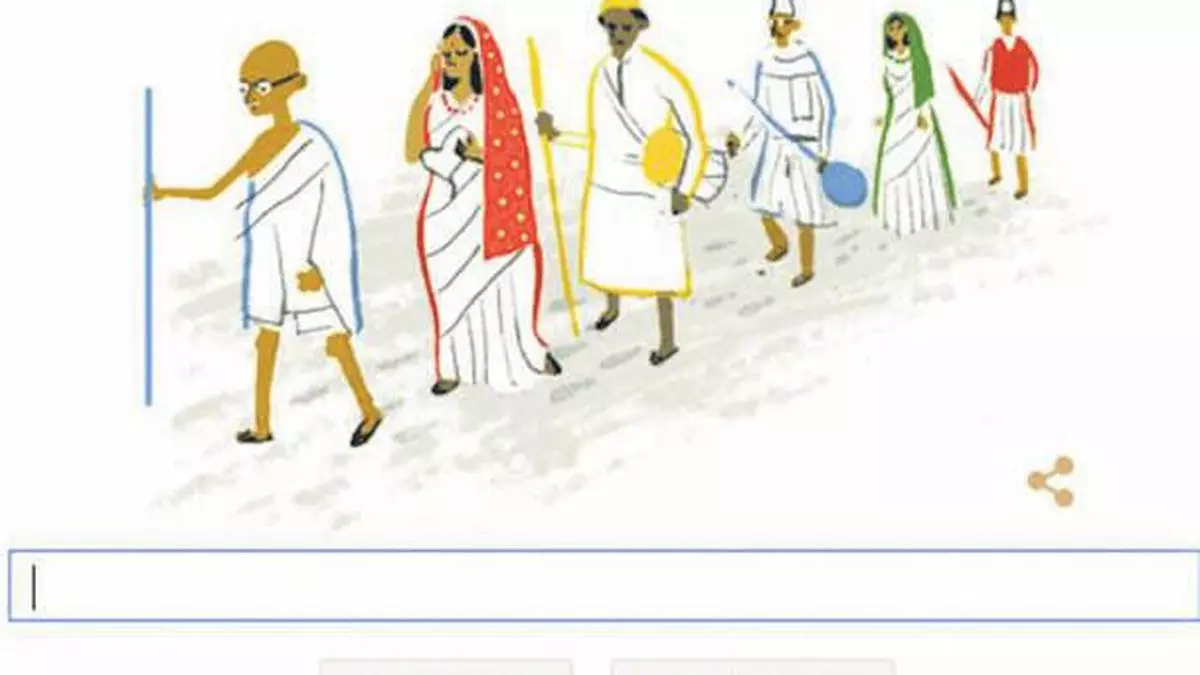 Re Live The Historic Dandi March With Google Earth Voyager The Hindu Businessline