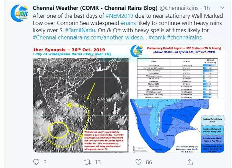 Chennai And Tamil Nadu Weather Forecast For October 30 The Hindu