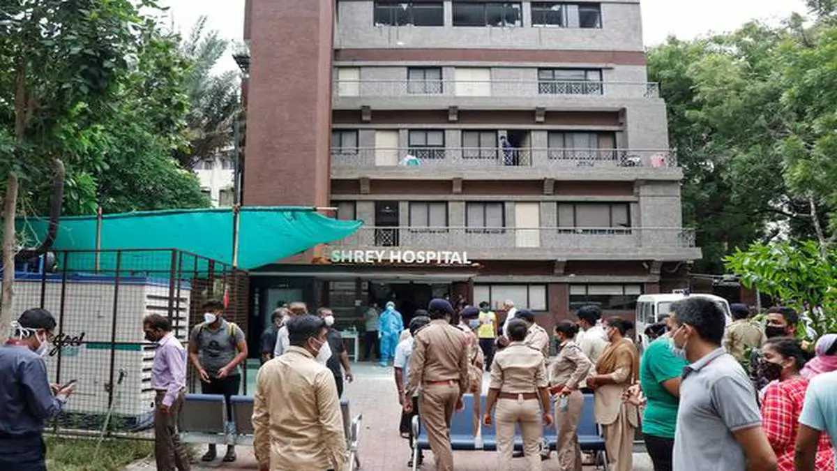 ahmedabad: fire in covid hospital kills 8, govt starts inquiry - the hindu businessline
