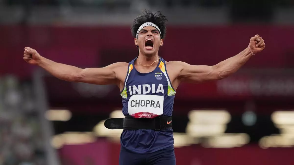Neeraj Chopra wins Javelin throw gold - The Hindu BusinessLine